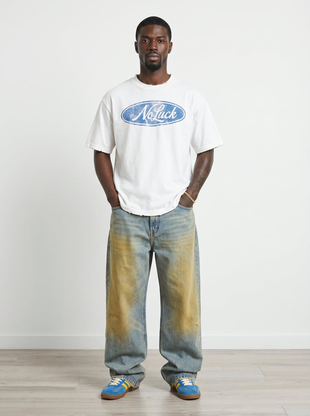 Vintage No Luck T-Shirt